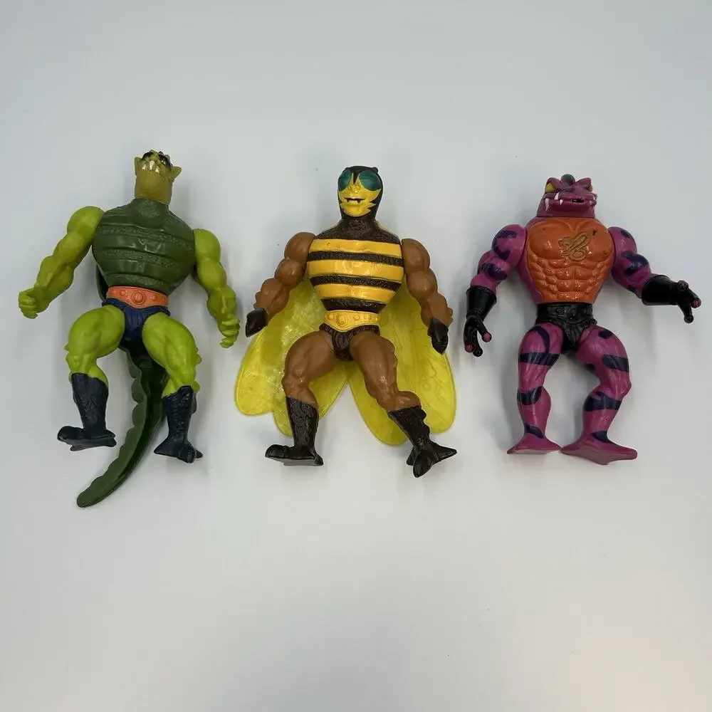Masters of The Universe Vintage Action Figure Lot Buzz-off Tung Lashor Whiplash